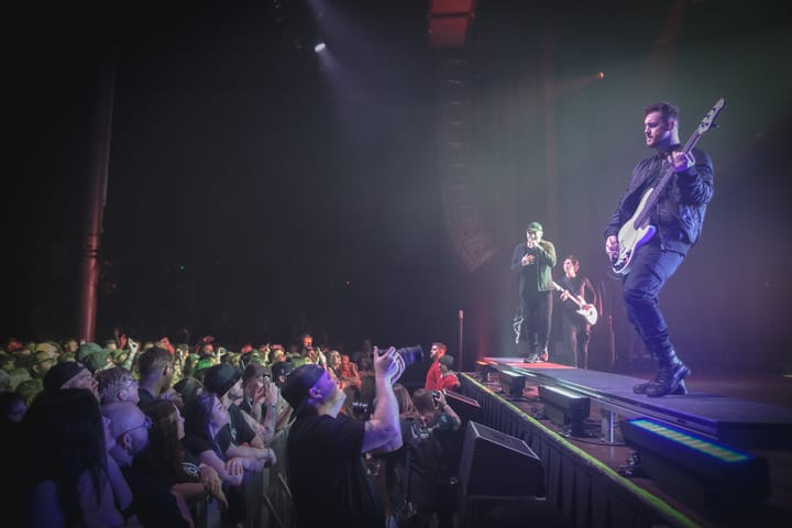Asking Alexandria performs to a large crowd at New Orleans' The Fillmore. (Photo: Tandra Smith)