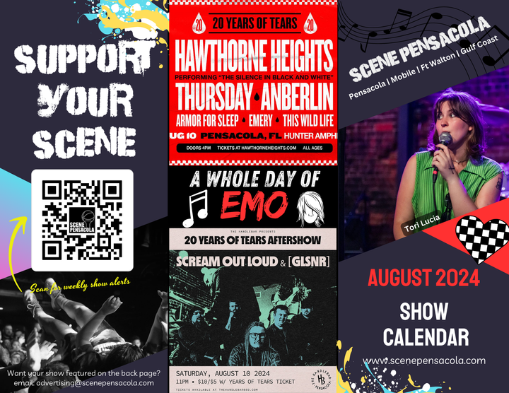 The Scene Pensacola August Calendar!